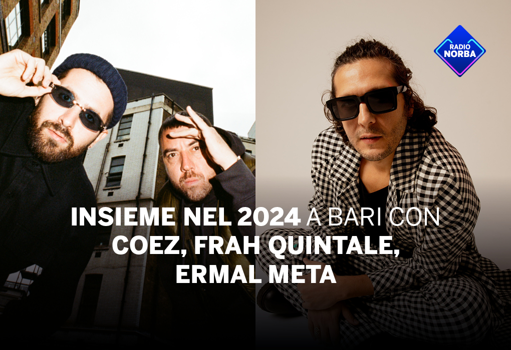 A BARI CONCERTO DELL’ULTIMO DELL’ANNO CON COEZ, FRAH QUINTALE ED ERMAL META