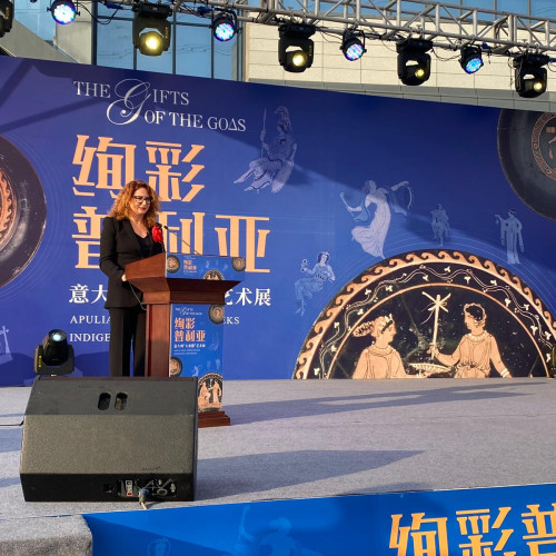 Inaugurata a Canton la mostra “l doni degli Dei”