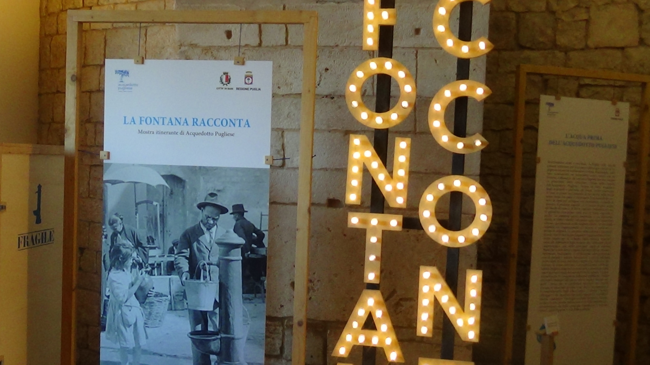 Acquedotto pugliese porta a Bitritto “La fontana racconta”, la storia della conquista dell’acqua in Puglia