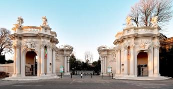 Roma, restaurato portale monumentale del Bioparco