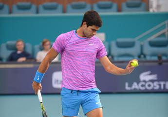 Alcaraz ko in quarti finale Miami, Sinner numero 2 se vince torneo