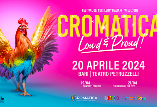 Cromatica Festival a Bari per celebrare la comunità LGBTQIA+ con 13 cori arcobaleno
