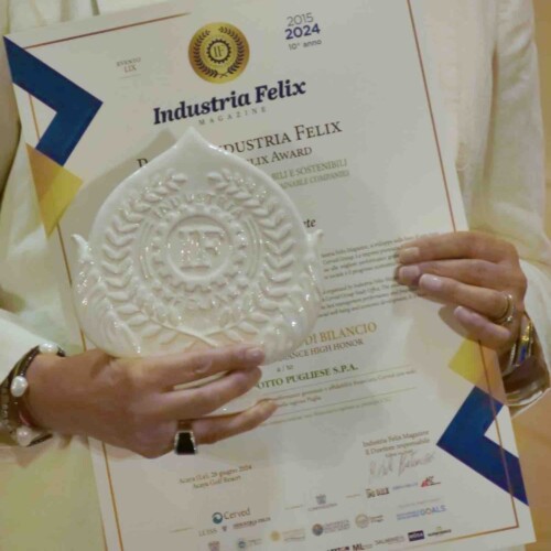 Performance gestionali e affidabilità finanziaria, ad AQP il Premio Industria Felix 2024