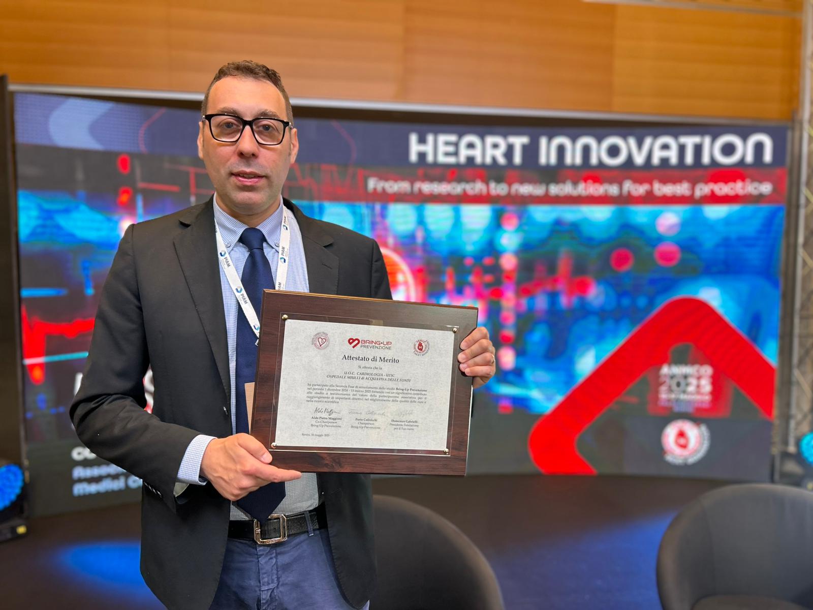 IL PROF. MASSIMO GRIMALDI È IL NUOVO PRESIDENTE NAZIONALE DEI CARDIOLOGI OSPEDALIERI ITALIANI NEL BIENNIO 2025 2027