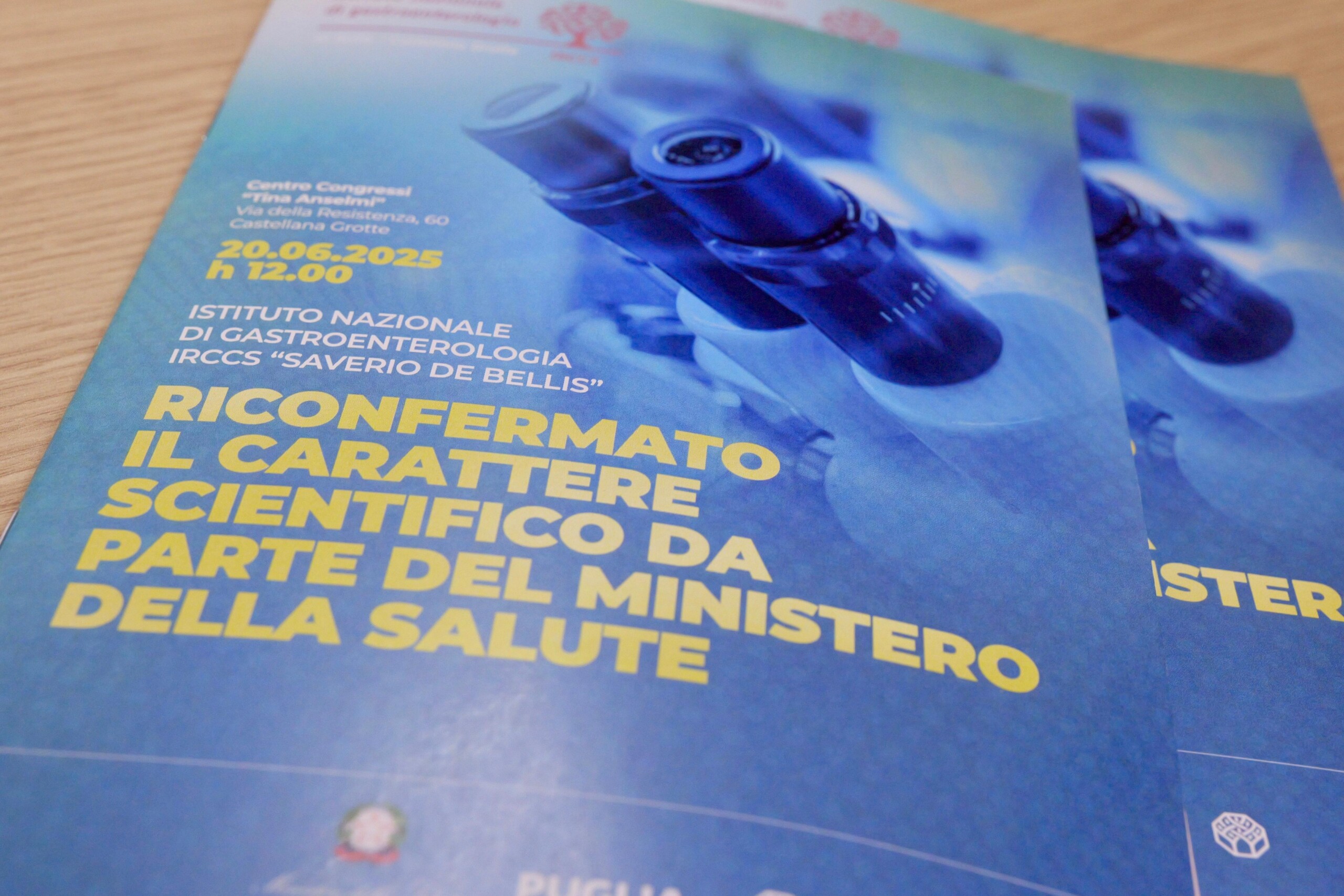 RICONFERMA DEL CARATTERE SCIENTIFICO ALL’IRCCS “SAVERIO DE BELLIS”: UN RICONOSCIMENTO CHE PREMIA ECCELLENZA, RICERCA E CURA
