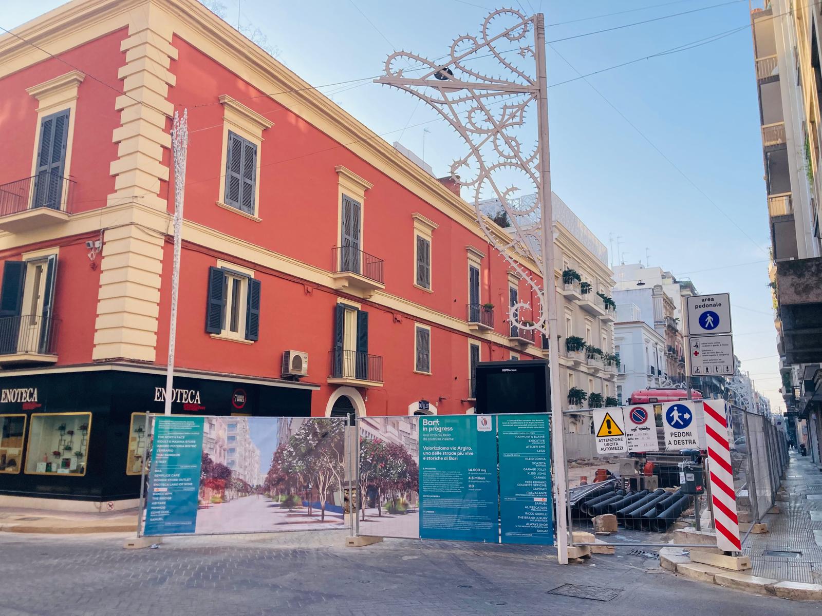 RIQUALIFICAZIONE DI VIA ARGIRO DA OGGI INTERVENTI ENEL SUL PRIMO ISOLATO LE LAVORAZIONI PROSEGUONO SUL SECONDO GLI AGGIORNAMENTI SULLO STATO DEL CANTIERE