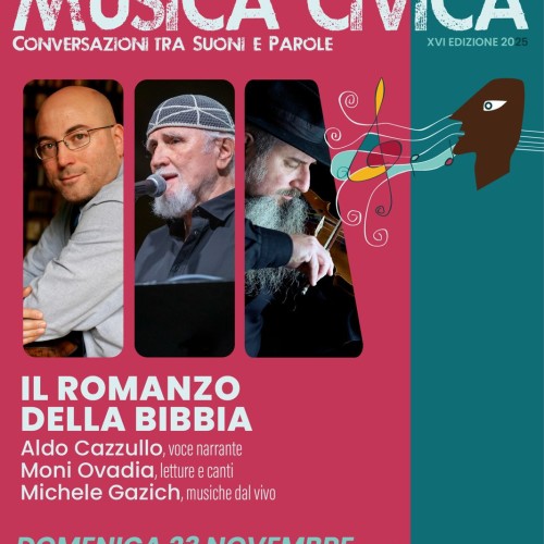 Musica Civica 2025: Il Romanzo della Bibbia con Aldo Cazzullo, Moni Ovadia e Michele Gazich