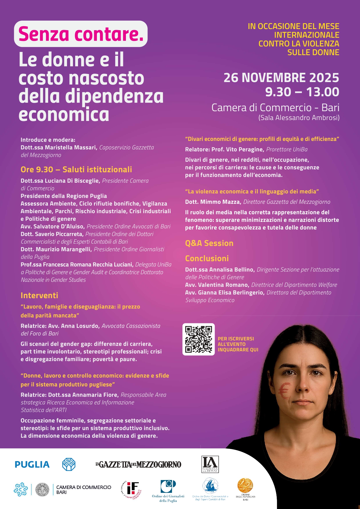 Regione Puglia celebra la Giornata Internazionale contro la Violenza sulle Donne: gli appuntamenti in programma