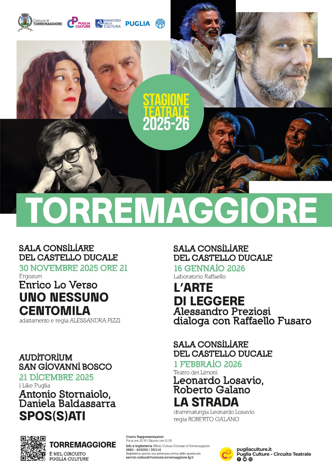 Torremaggiore accende i riflettori: al via la nuova Stagione di Prosa