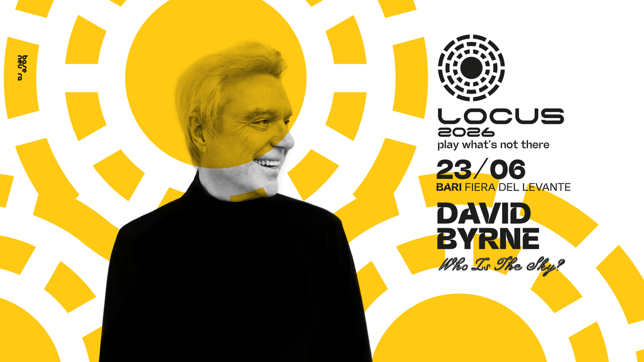 DAVID BYRNE a Bari per il Locus festival 2026