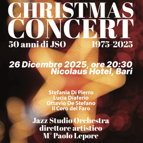 Il 26 dicembre il “Christmas Concert” della Chorus Jazz Studio Orchestra