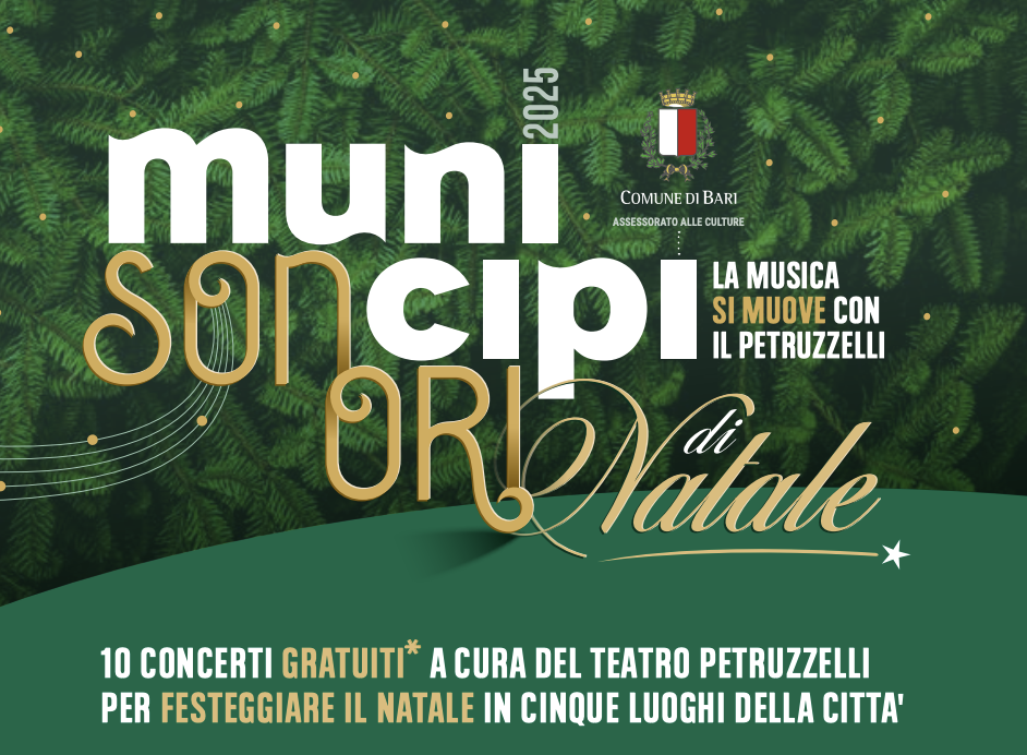 "Municipi Sonori di Natale" 2025: il 12 dicembre alle 20 il concerto dei Triopera alla chiesa del Sacro Cuore e dei Jazz Friends alla scuola De Marinis
