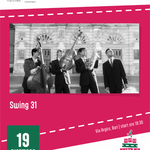 Note di cantiere: il 19 dicembre Swing 31 in concerto, una festa a suon di ritmo con abiti e strumenti musicali vintage