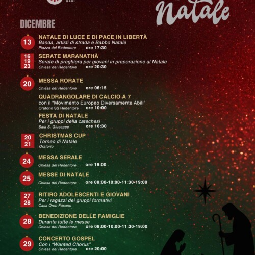 Parrocchia SS. Redentore Bari – Il 20 dicembre torna la Santa Messa Rorate