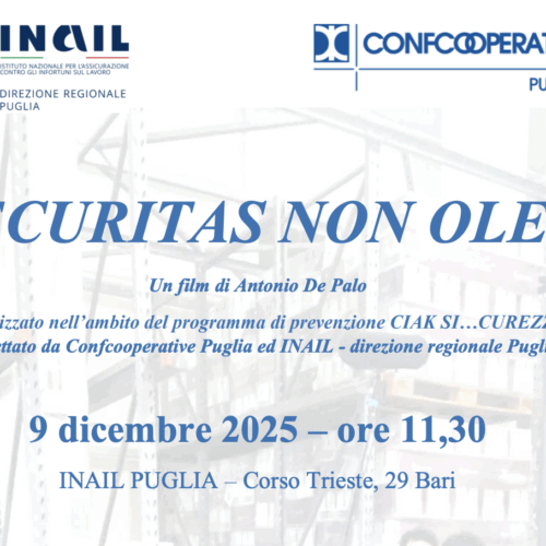 Presentazione cortometraggio INAIL PUGLIA e Confcooperative Puglia