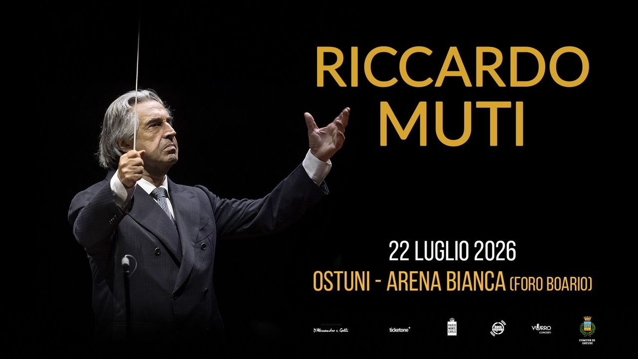RICCARDO MUTI E L’ORCHESTRA GIOVANILE CHERUBINI PORTANO LA GRANDE MUSICA A OSTUNI IL 22 LUGLIO NELL'ARENA BIANCA