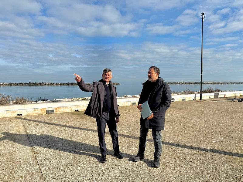 Waterfront di San Girolamo: il sopralluogo dell’assessore Petruzzelli e del rettore Bellotti