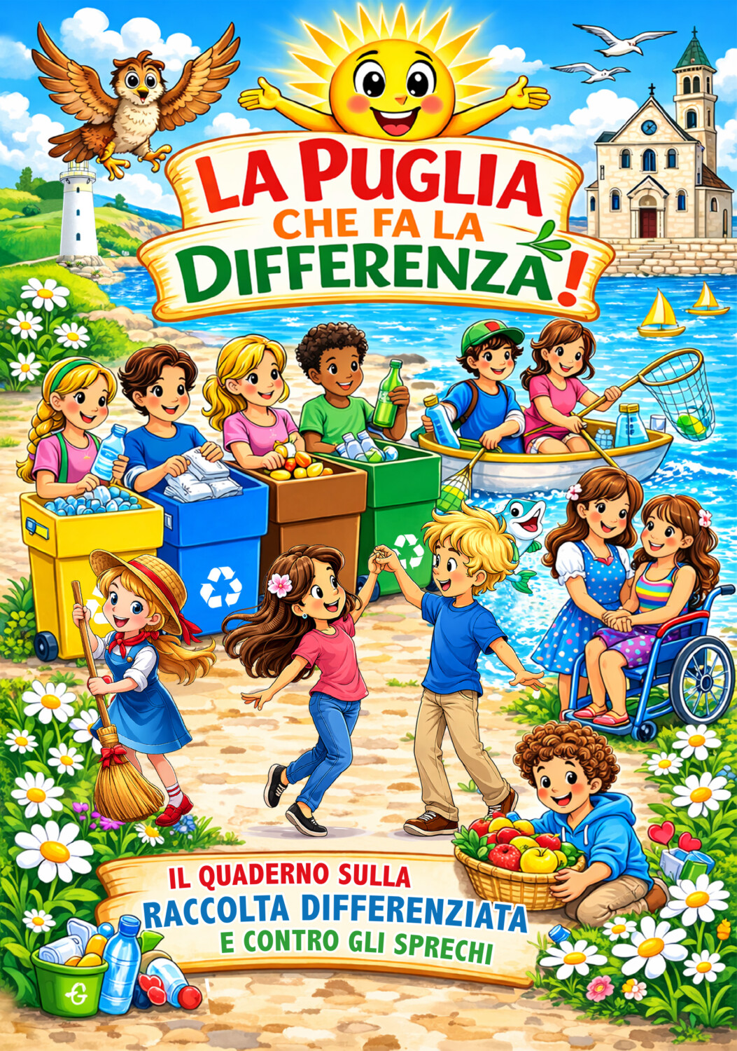 Raccolta differenziata e lotta agli sprechi: è disponibile online il quaderno "La Puglia che fa la differenza!", progetto dell'Assessorato regionale all'Ambiente