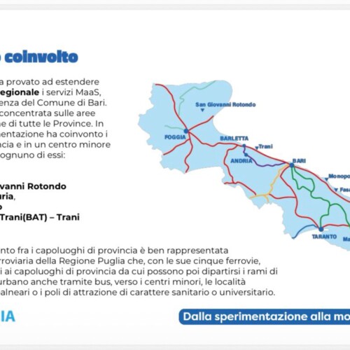 Mobilità digitale e integrata, la Puglia chiude la sperimentazione MaaS: oltre 11mila utenti coinvolti