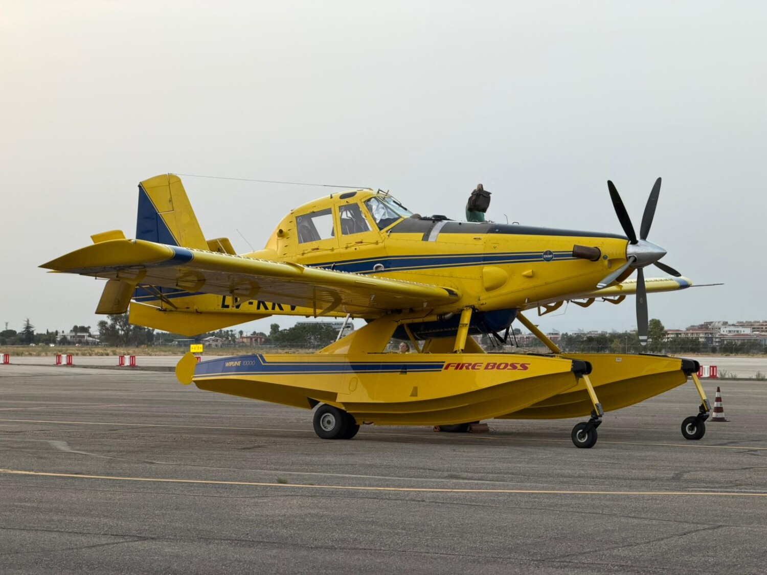 Protezione civile, atterrati a Foggia i Fire Boss della Protezione civile nazionale