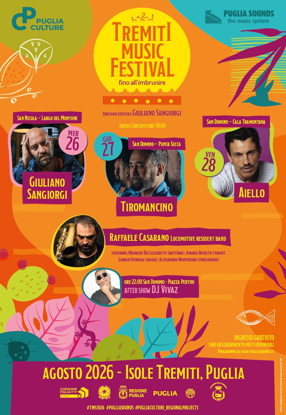 TREMITI MUSIC FESTIVAL – FINO ALL’IMBRUNIRE