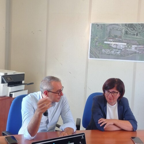 Bonifiche, l’assessora Ciliento in visita all’ex discarica di Troia per verificare lo stato avanzamento lavori