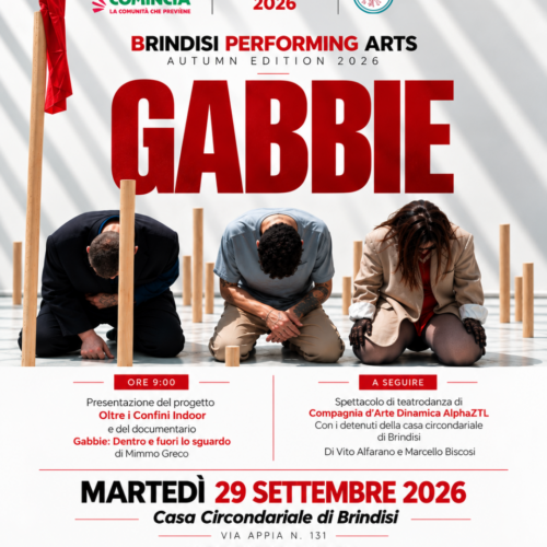 Giornata Europea delle Fondazioni 2026: Fondazione Puglia partecipa sostenendo “Oltre i Confini Indoor – Da Detenuti a Danzatori Professionisti”, laboratorio permanente di teatro-danza della Compagnia d’Arte Dinamica AlphaZTL