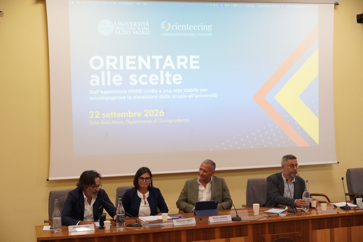 Nicola Linsalata, funzionario Poliba, nominato Presidente della Rete delle Orientatrici e degli Orientatori delle Università Italiane