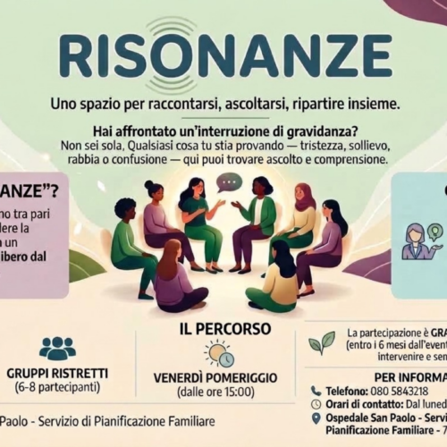 “Risonanze”, all’Ospedale San Paolo nasce uno spazio di ascolto per le donne dopo un’interruzione di gravidanza