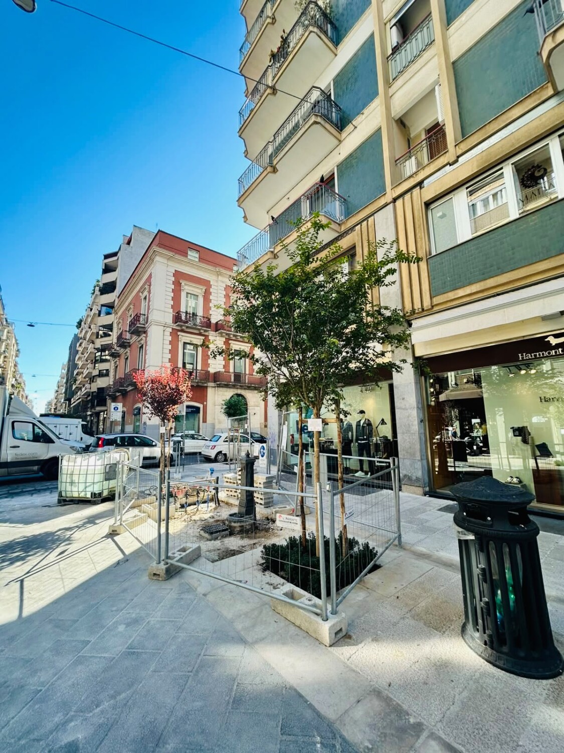 Conclusa la riqualificazione di via Argiro: nuova pavimentazione, 180 alberi e incroci in quota. Leccese: “I disagi dei cantieri sono temporanei, le trasformazioni restano”