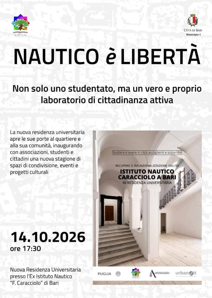 "Nautico è Libertà": l'ex Istituto Nautico Caracciolo apre le sue porte alla città