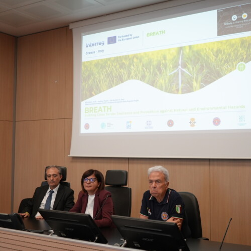 Protezione civile, presentato in Puglia BREATH: Grecia e Italia insieme per la prevenzione dei rischi naturali e la protezione delle comunità