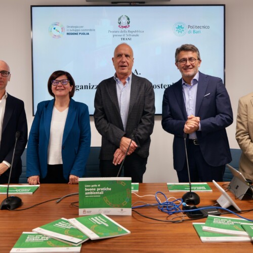 Sostenibilità ambientale negli uffici giudiziari, presentati i risultati dell’accordo tra Procura della Repubblica di Trani, Regione Puglia e Politecnico di Bari